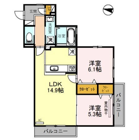メルヴェイユ泉の物件間取画像
