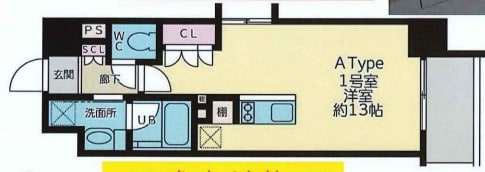 江坂駅 徒歩3分 14階の物件間取画像