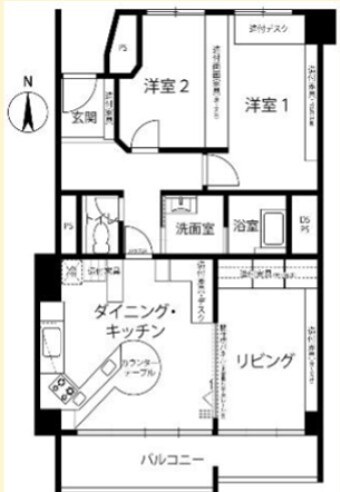 メゾン千里Ｄ３棟の物件間取画像