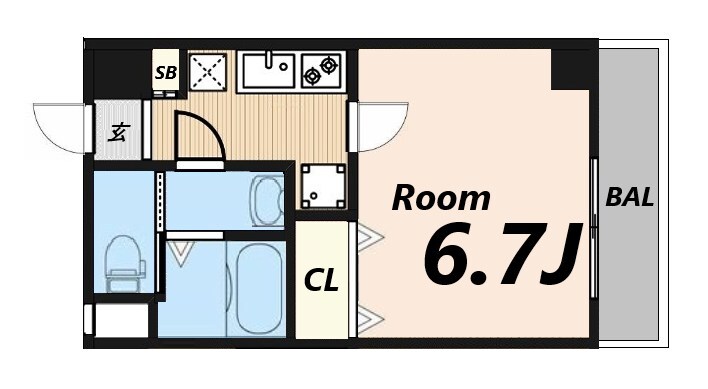 Ｌｕｘｅ尼崎ＷＥＳＴの物件間取画像