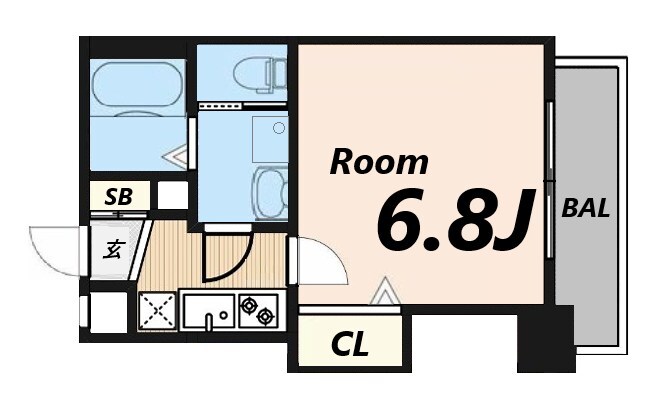 Ｌｕｘｅ尼崎ＷＥＳＴの物件間取画像