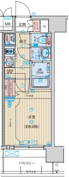 アドバンス大阪ビヤンの物件間取画像