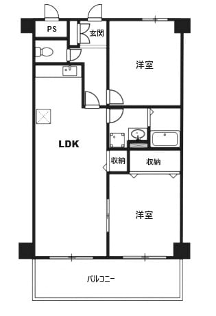 シェリール武庫の物件間取画像