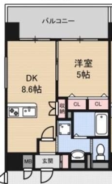 新大阪駅 徒歩9分 5階の物件間取画像