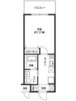 三国駅 徒歩7分 2階の物件間取画像