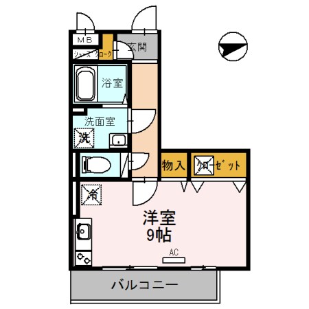 エバーグリーンの物件間取画像