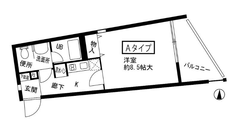 尼崎駅 徒歩7分 1階の物件間取画像