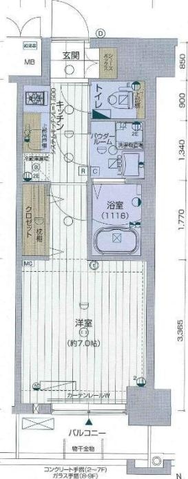 ＪＲ淡路駅 徒歩7分 6階の物件間取画像