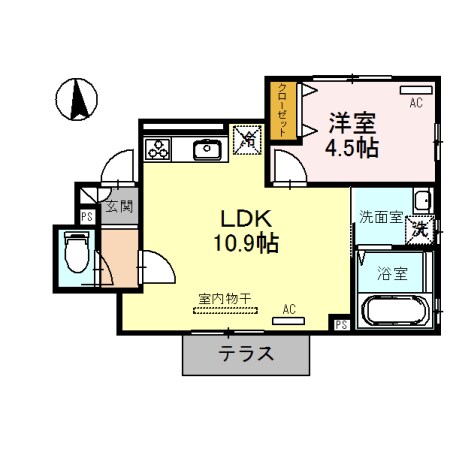 エレノア若竹　A棟の物件間取画像