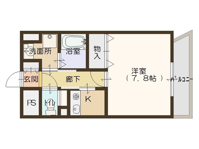 正雀駅 徒歩3分 7階の物件間取画像