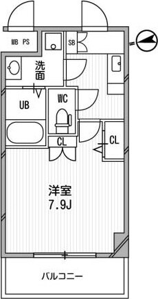アーデン江坂IIIの物件間取画像
