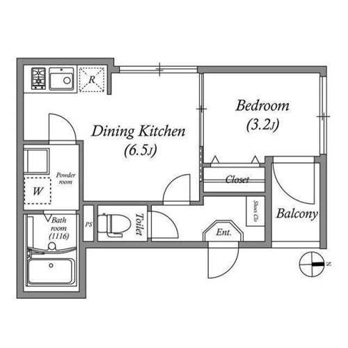 ハーモニーテラス庄内幸町の物件間取画像