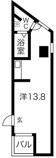 ラークスパ岡町の物件間取画像