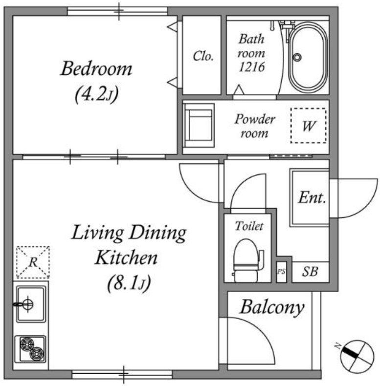 ハーモニーテラス末広町の物件間取画像