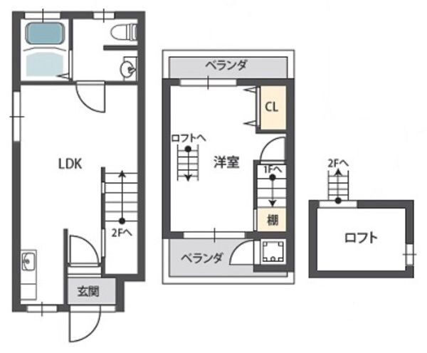 ＪＳ豊中Ｆ棟の物件間取画像
