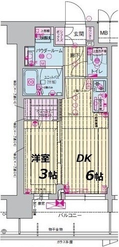 プレサンス東淀川駅前プローシェの物件間取画像