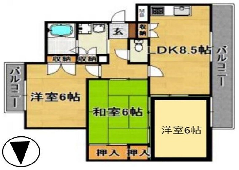 ファミール上田の物件間取画像