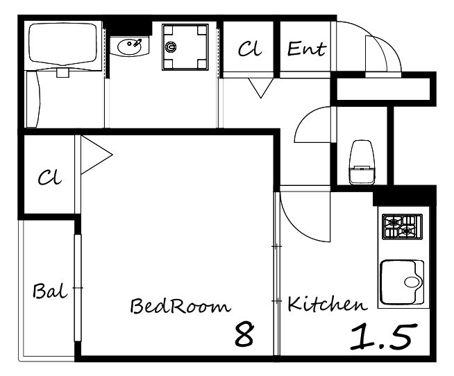 PARK　HoKule’a （パーク　ホクレア）の物件間取画像