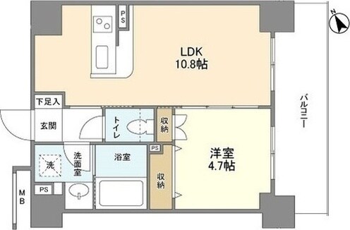 豊津駅 徒歩5分 3階の物件間取画像