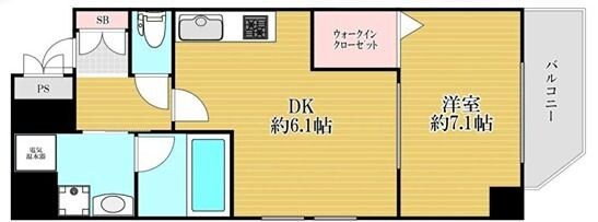 新大阪駅 徒歩3分 6階の物件間取画像