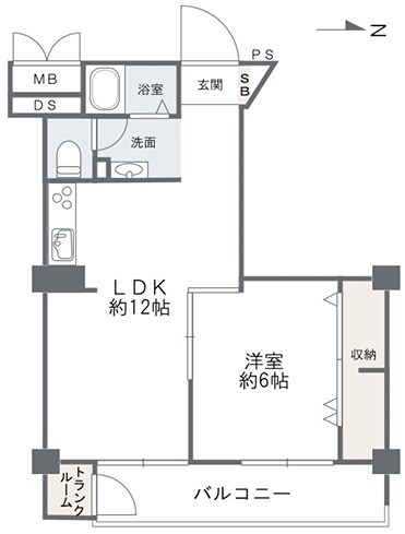 パルムハウス曽根の物件間取画像