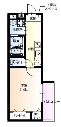 服部天神駅 徒歩9分 1階の物件間取画像