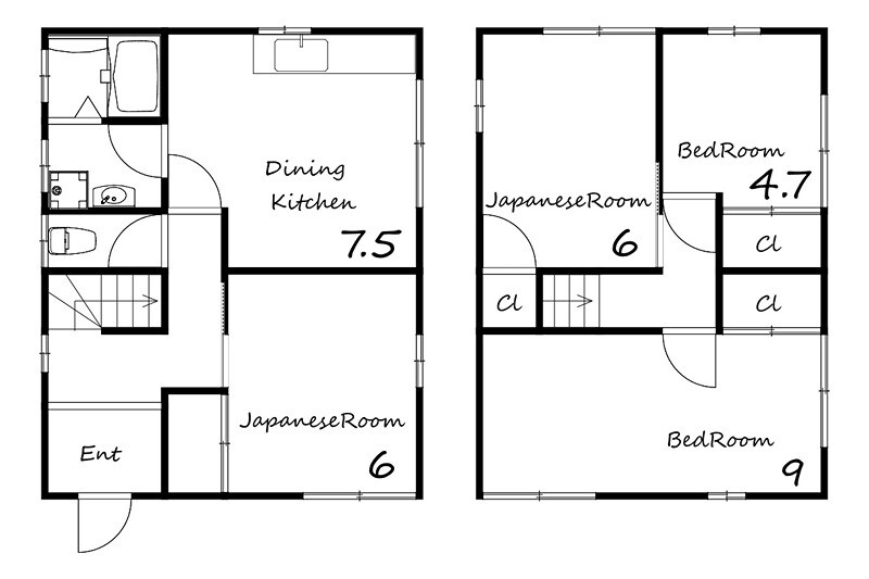 熊野町戸建貸家 A棟の物件間取画像