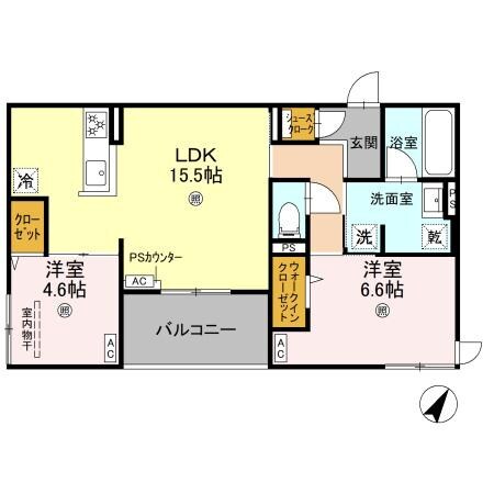 D-residence大島町の物件間取画像