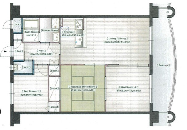 ベルエアIの物件間取画像