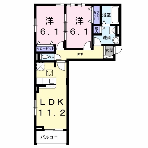 サンロイヤルIIの物件間取画像