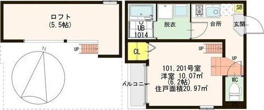 ライトブレスの物件間取画像