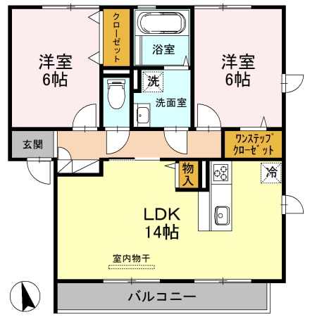 立花駅 徒歩9分 2階の物件間取画像