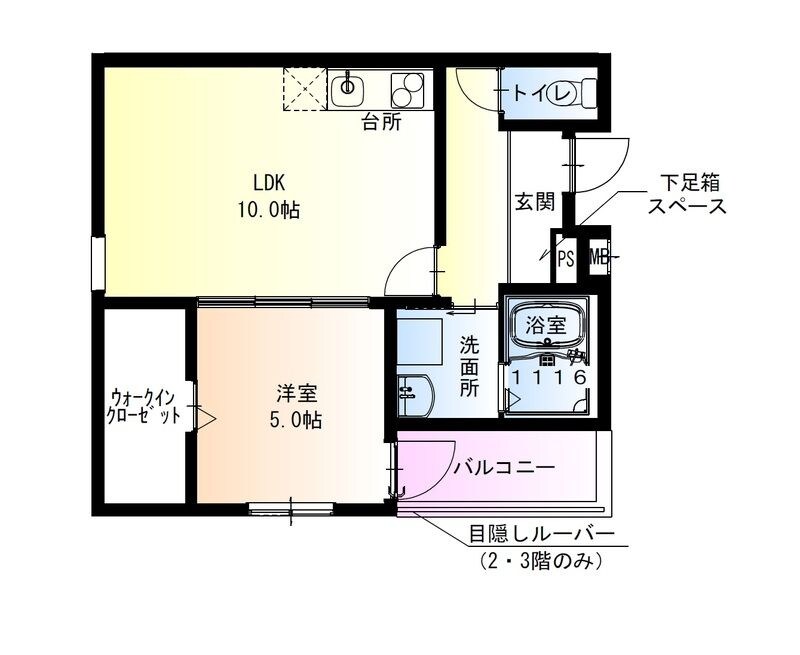 フジパレス庄内西町II番館の物件間取画像
