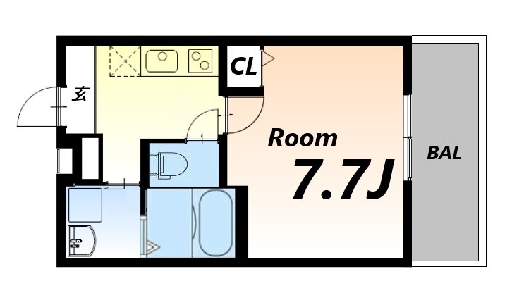 フジパレス立花町二丁目III番館の物件間取画像
