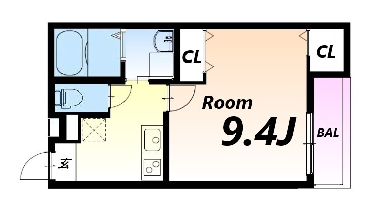 フジパレス立花町二丁目III番館の物件間取画像