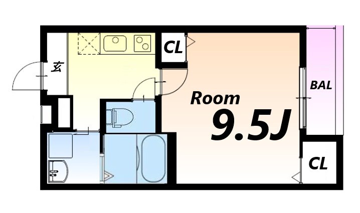 フジパレス立花町二丁目III番館の物件間取画像