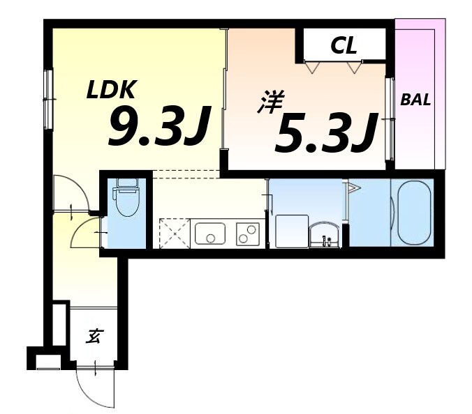 フジパレス立花町二丁目III番館の物件間取画像