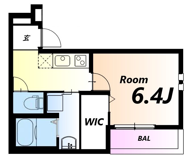 フジパレス立花町二丁目III番館の物件間取画像