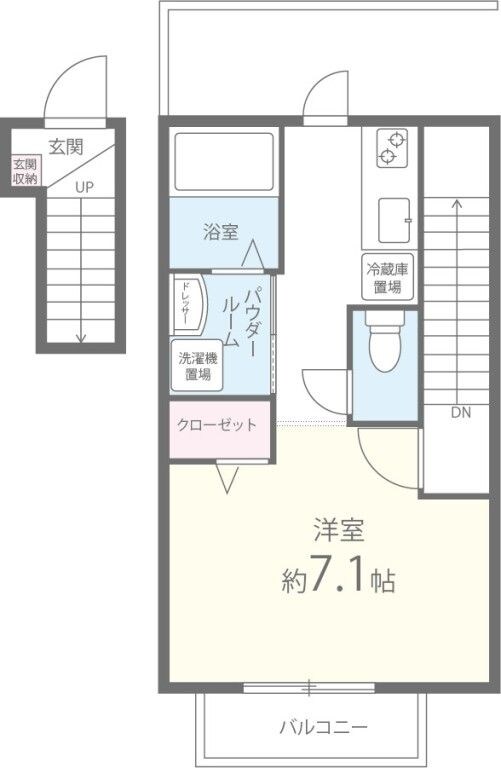 studio noir（スタジオ ノアール）の物件間取画像