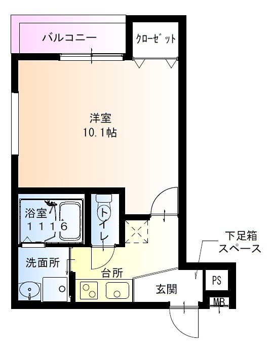 千里丘駅 徒歩5分 3階の物件間取画像