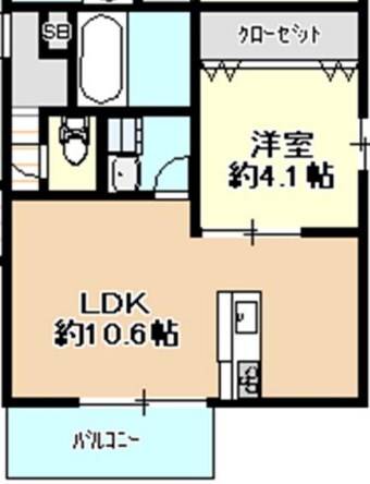 蛍池駅 徒歩7分 1階の物件間取画像