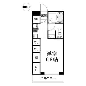 ハビテ塚口の物件間取画像