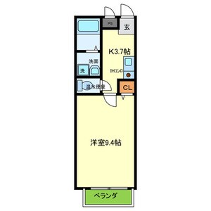 少路駅 徒歩7分 2階の物件間取画像