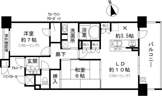 ディーグラフォート千里中央の物件間取画像