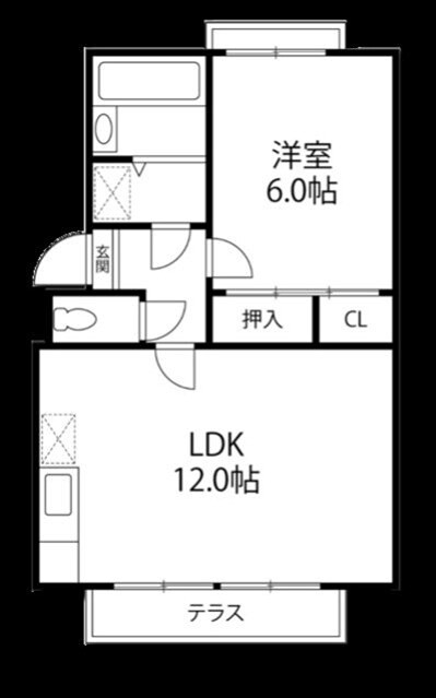 プレジール千里Iの物件間取画像