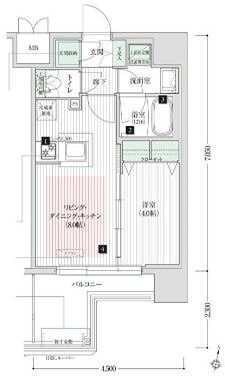 新大阪駅 徒歩5分 9階の物件間取画像