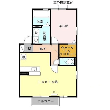 グリーンヴィラ若松の物件間取画像