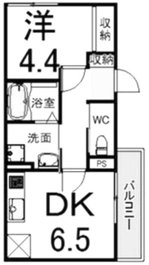 出屋敷駅 徒歩3分 3階の物件間取画像