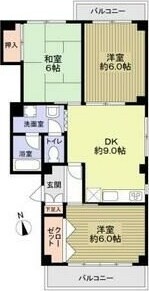 武庫川駅 徒歩10分 2階の物件間取画像