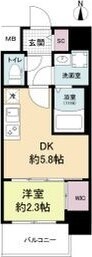 江坂駅 徒歩7分 8階の物件間取画像